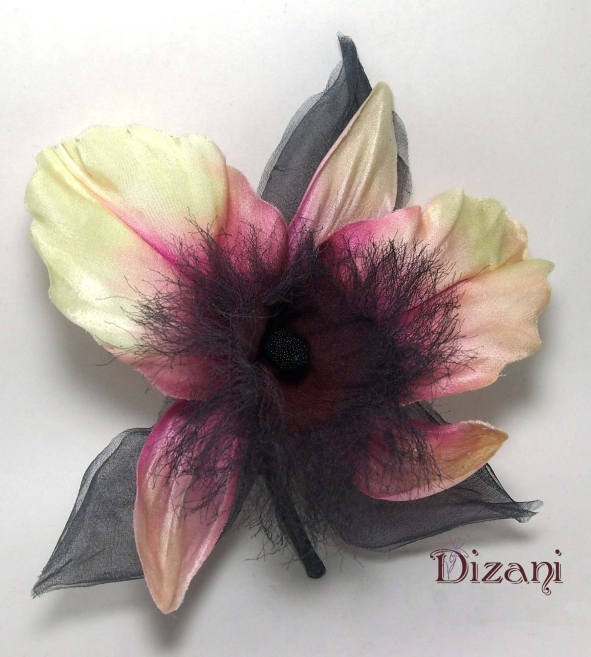 Orchid brooch