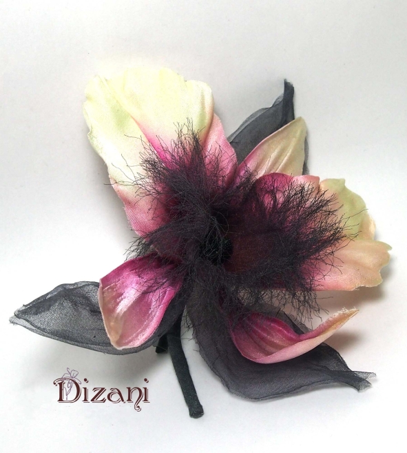 Orchid brooch