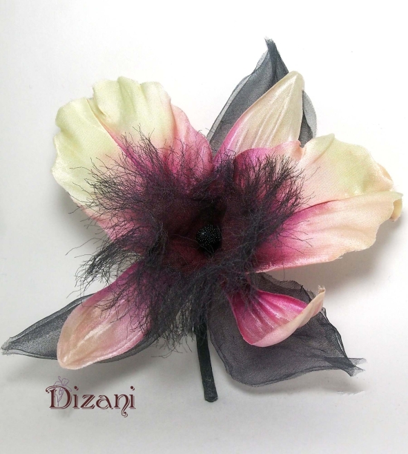 Orchid brooch